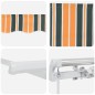 vidaXL Tenda Retrattile Manuale Verde e Gialla 450x300 cm vidaXL Tenda Retrattile Manuale Verde e Gialla 450x300 cm