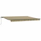 vidaXL Tenda Retrattile Automatica Verde e Giallo 450x300 cm