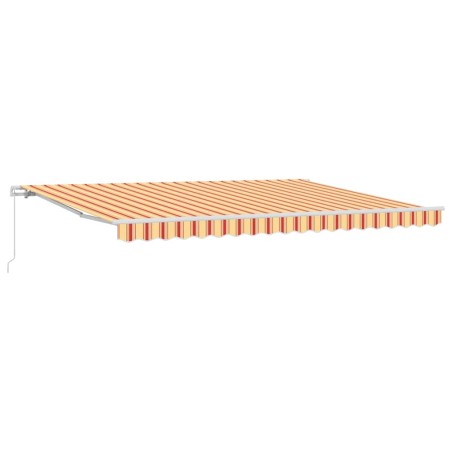 vidaXL Tendalino Manuale Estensibile Giallo e Arancio 450 x 350 cm