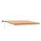 vidaXL Tenda Retrattile Manuale con LED Giallo e Arancione 450x350 cm vidaXL Tenda Retrattile Manuale con LED Giallo e Arancione 450x350 cm