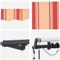 vidaXL Tenda Retrattile Automatica con LED Gialla e Arancione 450x350 cm vidaXL Tenda Retrattile Automatica con LED Gialla e Arancione 450x350 cm
