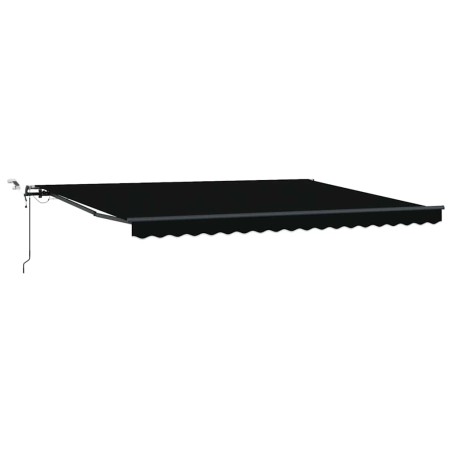 vidaXL Tenda Retrattile Automatica con LED Nera 450x350 cm