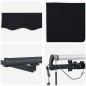 vidaXL Tenda Retrattile Automatica con LED Nera 450x350 cm vidaXL Tenda Retrattile Automatica con LED Nera 450x350 cm