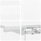 vidaXL Tenda Retrattile Manuale Bianca 450x350 cm vidaXL Tenda Retrattile Manuale Bianca 450x350 cm