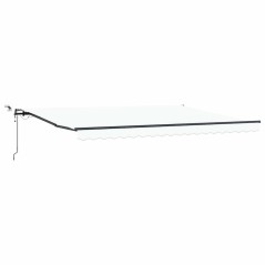 Tenda Retrattile Automatica con LED Bianca 450x350 cm