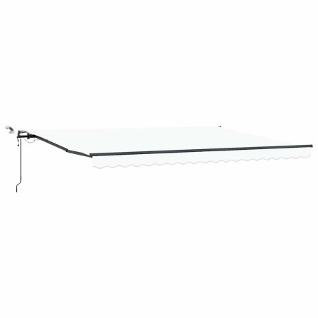 Tenda Retrattile Automatica con LED Bianca 450x350 cm