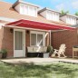 vidaXL Tenda Rosso 450 × 350 cm Rosso
