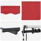 vidaXL Tenda da sole automatica retrattile rossa 450x350 cm