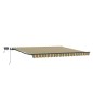 vidaXL Tenda Retrattile Manuale con LED Verde e Giallo 450x350 cm vidaXL Tenda Retrattile Manuale con LED Verde e Giallo 450x350 cm