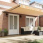 vidaXL Tenda Retrattile Arancione e bianco 500x300 cm vidaXL Tenda Retrattile Arancione e bianco 500x300 cm