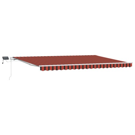 vidaXL Tenda Retrattile with Arancione e marrone 500 × 300 cm