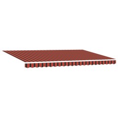 vidaXL Tenda da Sole Retrattile Automatica - Arancione e Marrone 500x300 cm
