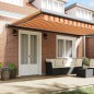 vidaXL Tenda Retrattile Automatica Gialla e Arancione 500x300 cm