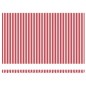 vidaXL Tenda Retrattile Rosso e bianco 500 × 300 cm Rosso e bianco