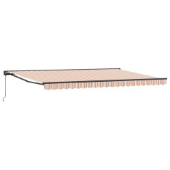 vidaXL Tenda Retrattile Blu Marino 500x300 cm