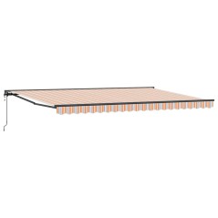 vidaXL Tenda Retrattile Blu Marino 500x300 cm