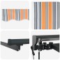 vidaXL Tenda Retrattile Blu Marino 500x300 cm vidaXL Tenda Retrattile Blu Marino 500x300 cm