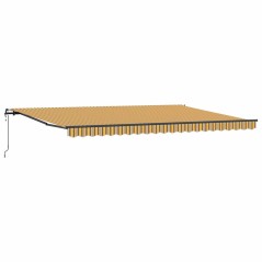 vidaXL Tenda Retrattile Automatica a Strisce Multicolore 500x300 cm