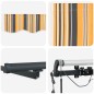 vidaXL Tenda Retrattile Automatica con Striscia LED Multicolore 500 x 300 cm vidaXL Tenda Retrattile Automatica con Striscia LED Multicolore 500 x 300 cm