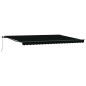 vidaXL Tenda da Sole Nero 500 × 300 cm Poliestere e Alluminio vidaXL Tenda da Sole Nero 500 × 300 cm Poliestere e Alluminio