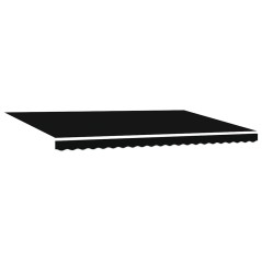 vidaXL Tenda Retrattile Manuale con LED Nera 500x300 cm