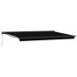 vidaXL Tenda da sole automatica retrattile nera 500 x 300 cm vidaXL Tenda da sole automatica retrattile nera 500 x 300 cm