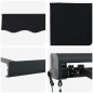 vidaXL Tenda da sole automatica retrattile nera 500 x 300 cm vidaXL Tenda da sole automatica retrattile nera 500 x 300 cm