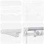 vidaXL Tenda Retrattile with Bianco 500 × 300 cm Bianco vidaXL Tenda Retrattile with Bianco 500 × 300 cm Bianco