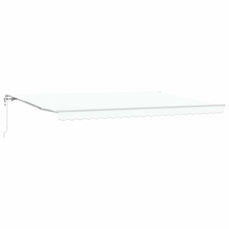 vidaXL Tenda Retrattile Bianco 500 × 300 cm Bianco