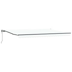 vidaXL Tenda da sole automatica retrattile bianca 500 x 300 cm