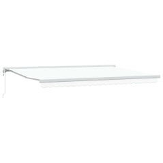 vidaXL Tenda da sole automatica retrattile bianca 500 x 300 cm