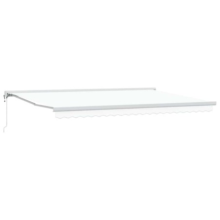 vidaXL Tenda da sole automatica retrattile bianca 500 x 300 cm