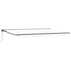 vidaXL Tenda Retrattile Bianco 500x300 cm