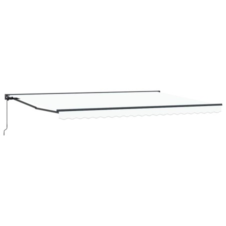 vidaXL Tenda Retrattile Bianco 500x300 cm