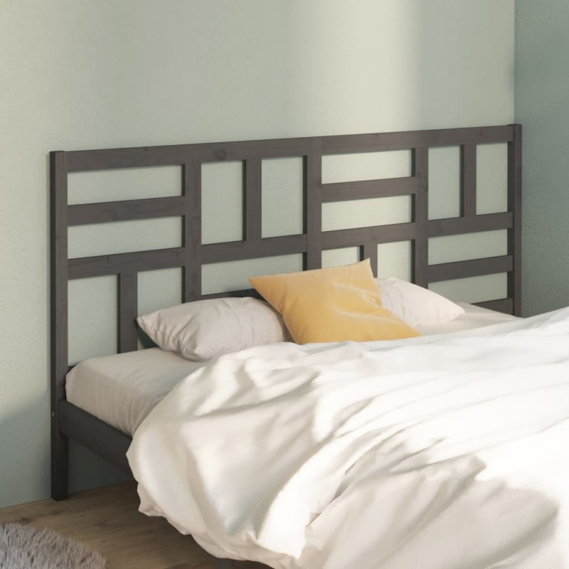 Testiera per Letto Bianca 206x4x104 cm Legno Massello di Pino Testiera per Letto Bianca 206x4x104 cm Legno Massello di Pino
