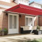 vidaXL Tenda da sole automatica retrattile Rosso 500x300 cm vidaXL Tenda da sole automatica retrattile Rosso 500x300 cm