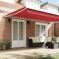 vidaXL Tenda da Sole Retrattile Automatica Rossa 500x300 cm di vidaXL Tenda da Sole Retrattile Automatica Rossa 500x300 cm di