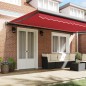 vidaXL Tenda Retrattile Automatica Rossa 500x300 cm