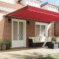 vidaXL Tenda Retrattile Rosso 500x300 cm vidaXL Tenda Retrattile Rosso 500x300 cm