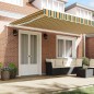 vidaXL Tenda retrattile manuale verde e gialla 500x300 cm vidaXL Tenda retrattile manuale verde e gialla 500x300 cm