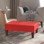 Poggiapiedi Rosso 78x56x32 cm in Similpelle Poggiapiedi Rosso 78x56x32 cm in Similpelle