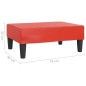 Poggiapiedi Rosso 78x56x32 cm in Similpelle Poggiapiedi Rosso 78x56x32 cm in Similpelle
