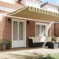 vidaXL Tenda Retrattile Manuale Gialla e Verde 500x300 cm vidaXL Tenda Retrattile Manuale Gialla e Verde 500x300 cm
