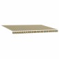 vidaXL Tenda Retrattile Manuale Gialla e Verde 500x300 cm vidaXL Tenda Retrattile Manuale Gialla e Verde 500x300 cm