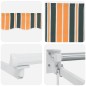 vidaXL Tenda Retrattile Manuale Gialla e Verde 500x300 cm vidaXL Tenda Retrattile Manuale Gialla e Verde 500x300 cm