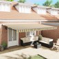 vidaXL Tenda Retrattile Manuale Verde e Gialla 500 x 300 cm vidaXL Tenda Retrattile Manuale Verde e Gialla 500 x 300 cm
