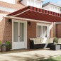 vidaXL Tenda da sole manuale avvolgibile arancione e marrone 500x350 cm. vidaXL Tenda da sole manuale avvolgibile arancione e marrone 500x350 cm.