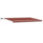 vidaXL Tenda Manuale with Arancione e Marrone 500 × 350 cm vidaXL Tenda Manuale with Arancione e Marrone 500 × 350 cm