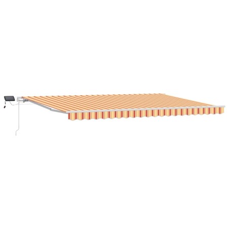 vidaXL Tenda Retrattile with Giallo e arancione 500 × 350 cm