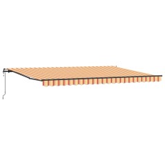 vidaXL Tenda da sole automatica , gialla e arancione, 500 x 350 cm
